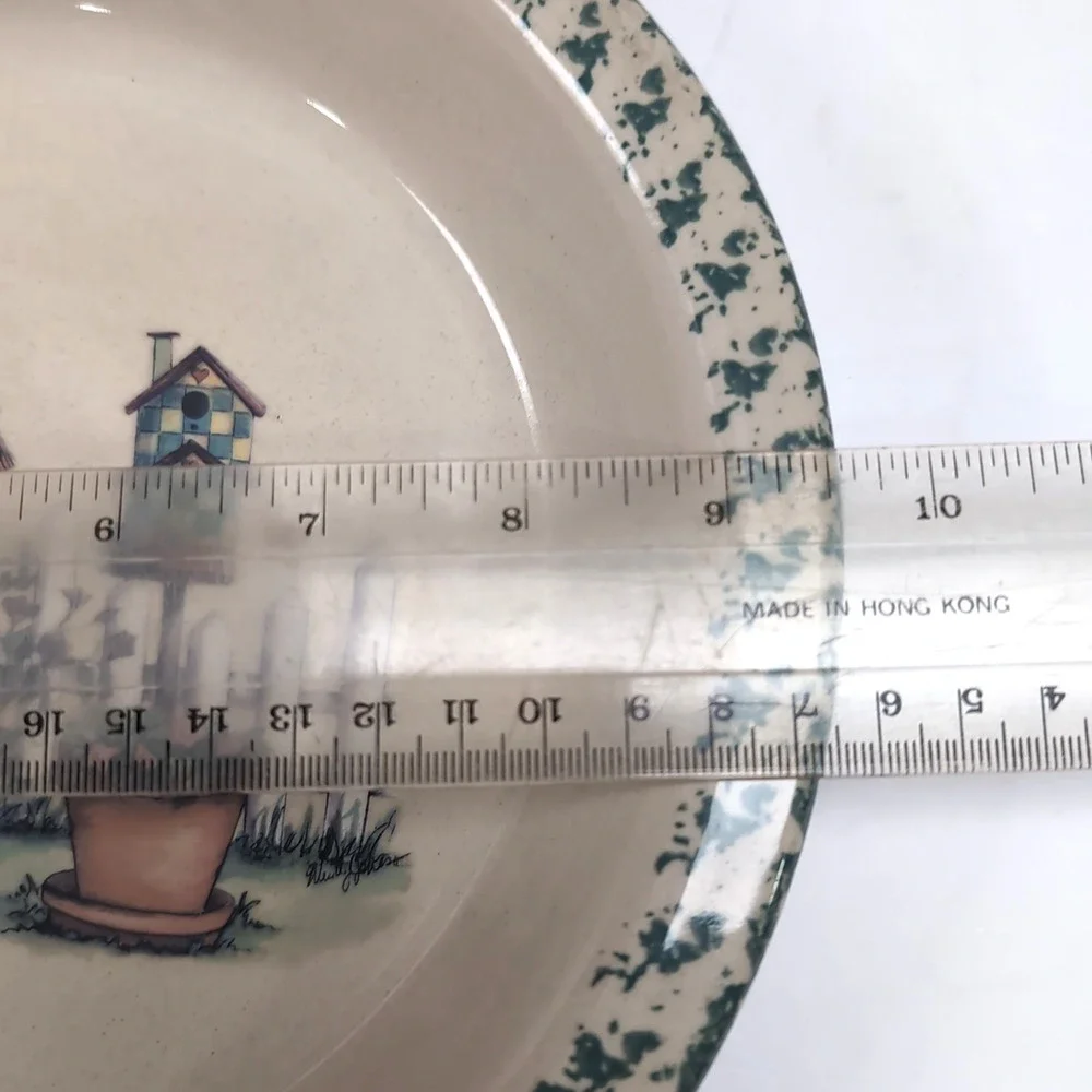 VTG 2000 Marshall Pottery Texas Pie Plate Hand Turned Ceramic Rustic Farmhouse‎